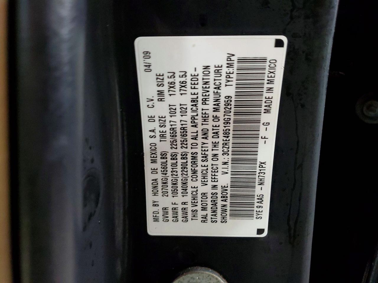 Honda Crv Ex
