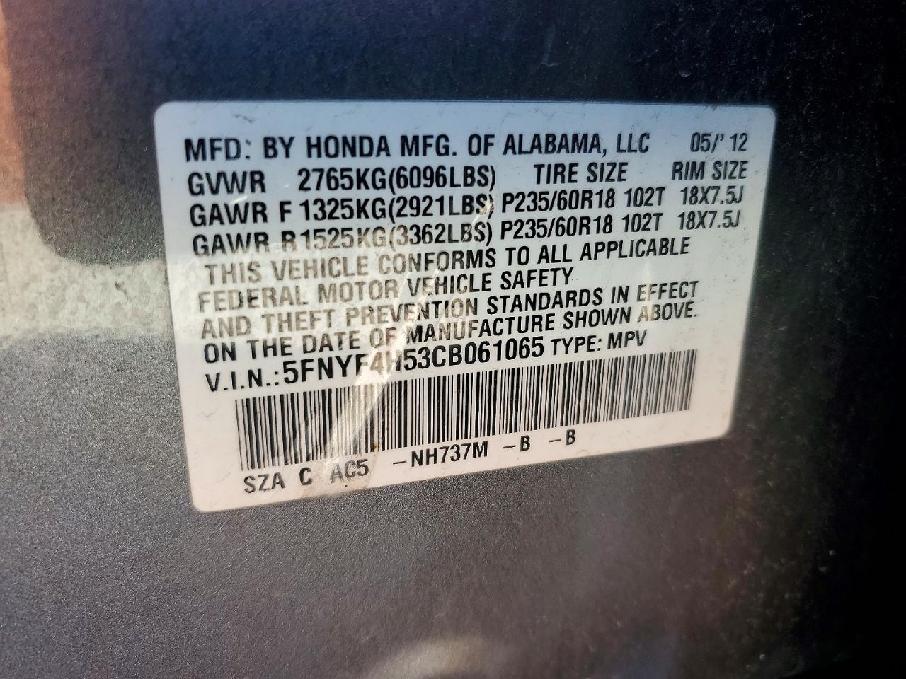 Honda Pilot Exl