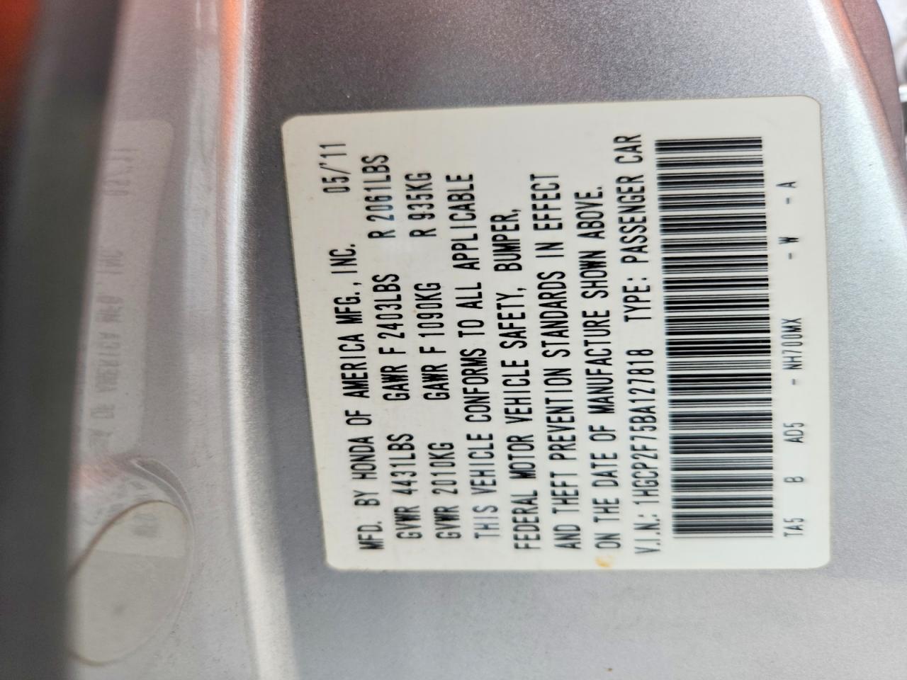 Honda Accord Ex