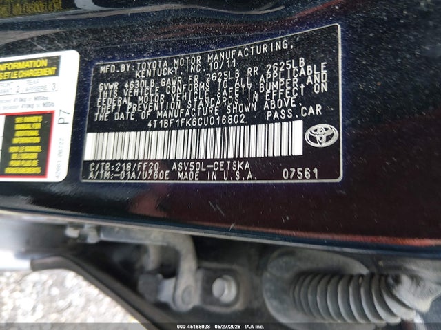 Toyota Camry Se