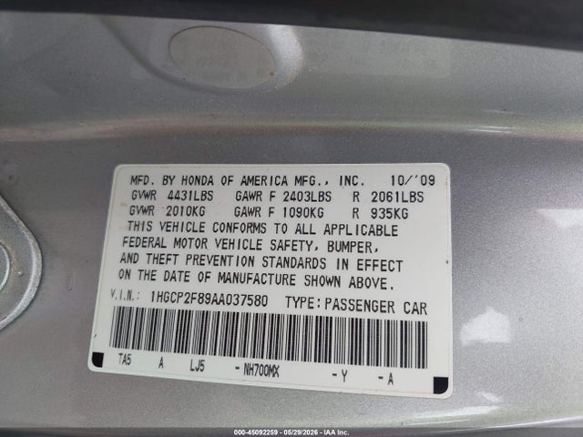 Honda Accord 2.4 Ex-l