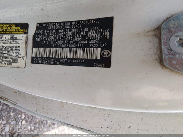 Toyota Camry Se V6
