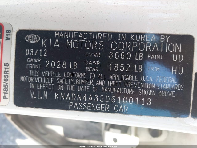 Kia Rio Ex
