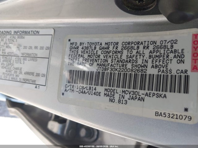 Toyota Camry Se V6