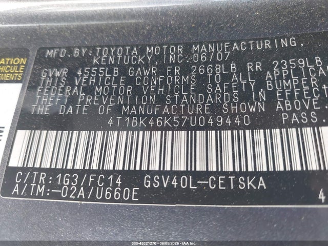 Toyota Camry Se V6