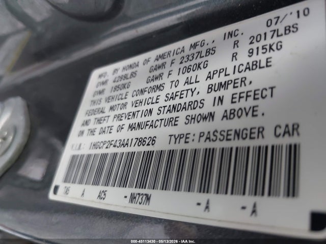 Honda Accord 2.4 Lx-p