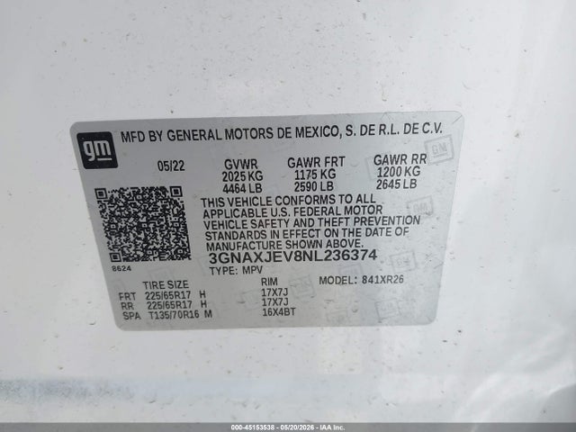 Chevrolet Equinox Fwd 2fl