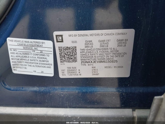 Chevrolet Equinox Fwd 2fl