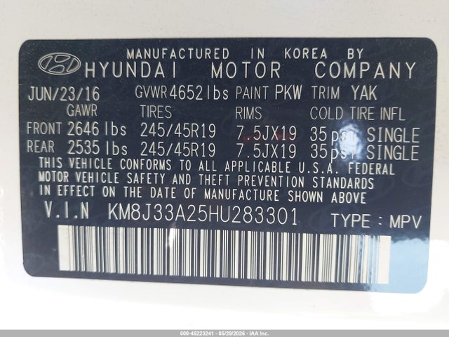 Hyundai TUCSON Limited