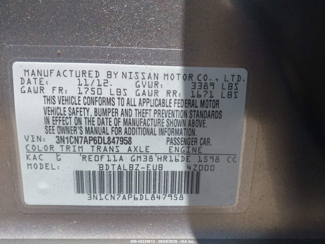 Nissan Versa 1.6 Sv