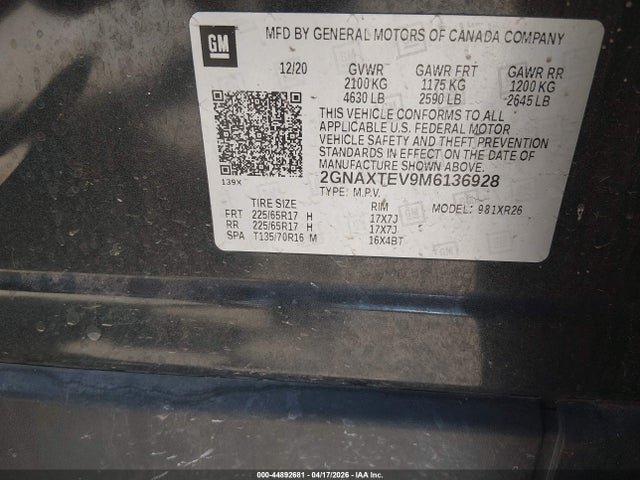 Chevrolet Equinox Awd 2fl