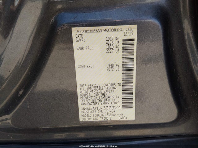 Nissan Altima 2.5 Sr