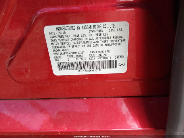 INFINITI Q50 3.0t Red Sport 400