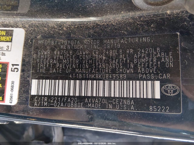 Toyota Camry Le