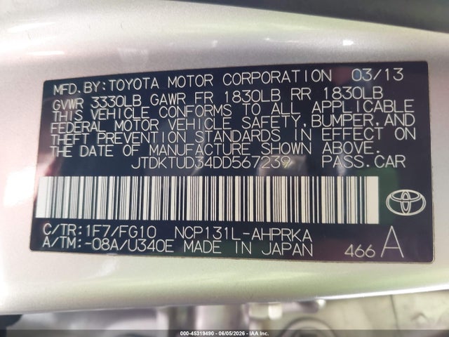 Toyota Yaris Le