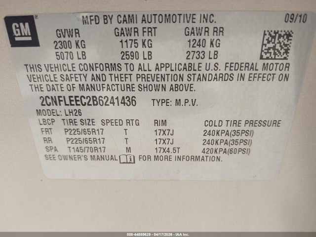 Chevrolet Equinox 1lt