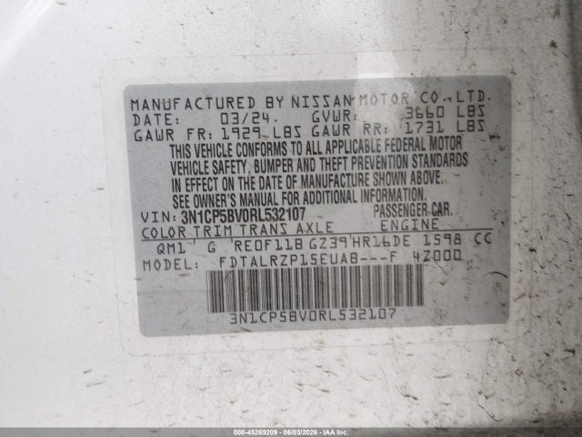Nissan Kicks S Xtronic Cvt
