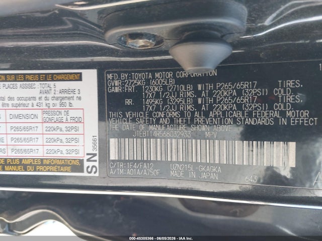 Toyota 4Runner Sr5 V8