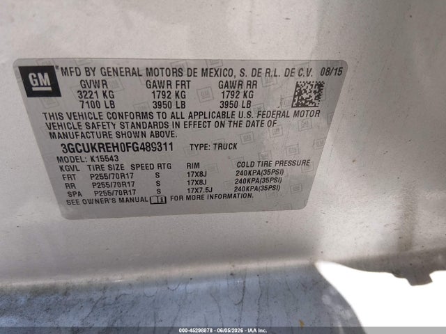Chevrolet Silverado 1500 1lt