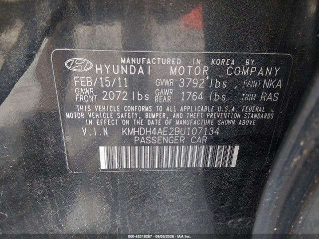 Hyundai ELANTRA Gls (ulsan Plant)