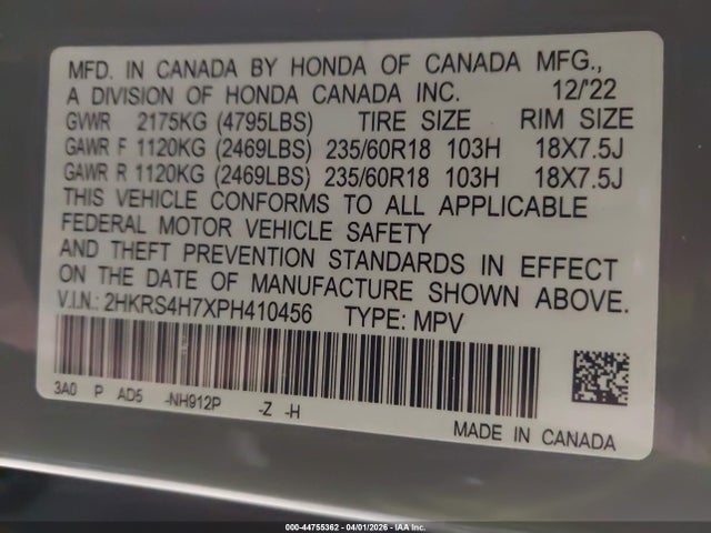 Honda CR-V Ex-l Awd