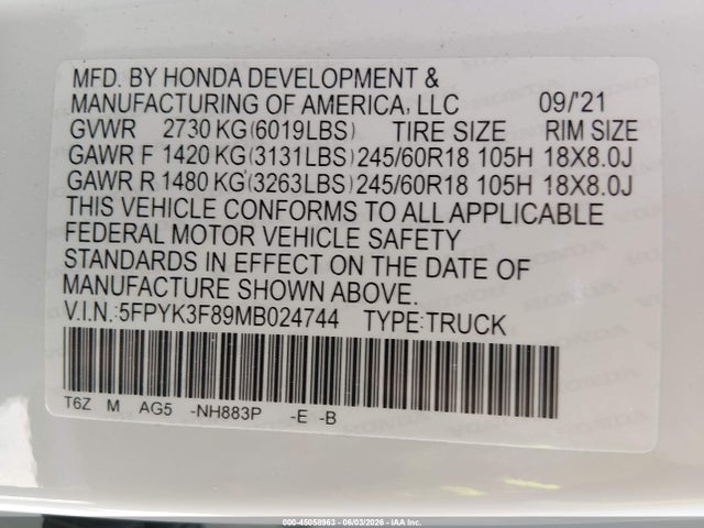 Honda Ridgeline Black Edition