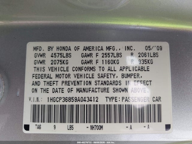 Honda Accord 3.5 Ex-l