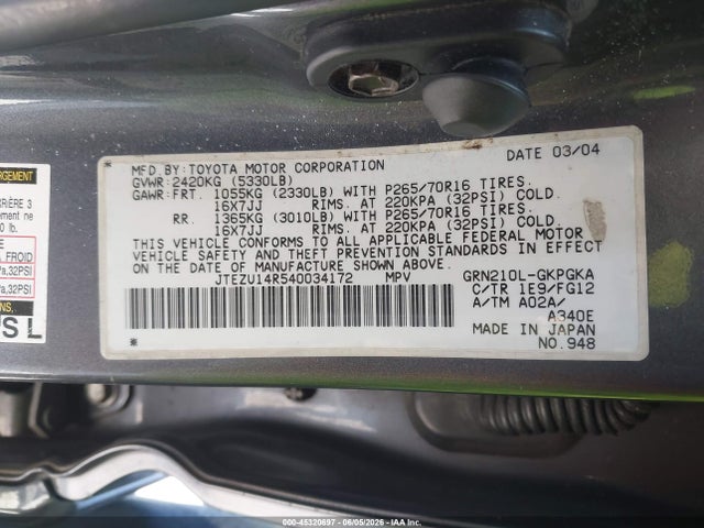 Toyota 4Runner Sr5 V6