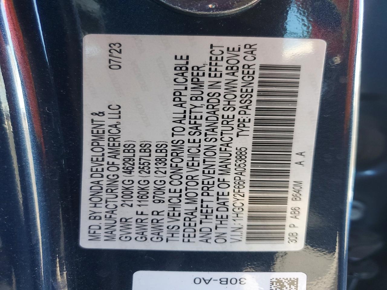 Honda Accord Hybrid Exl
