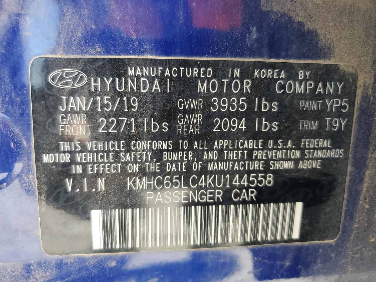 Hyundai Ioniq Blue