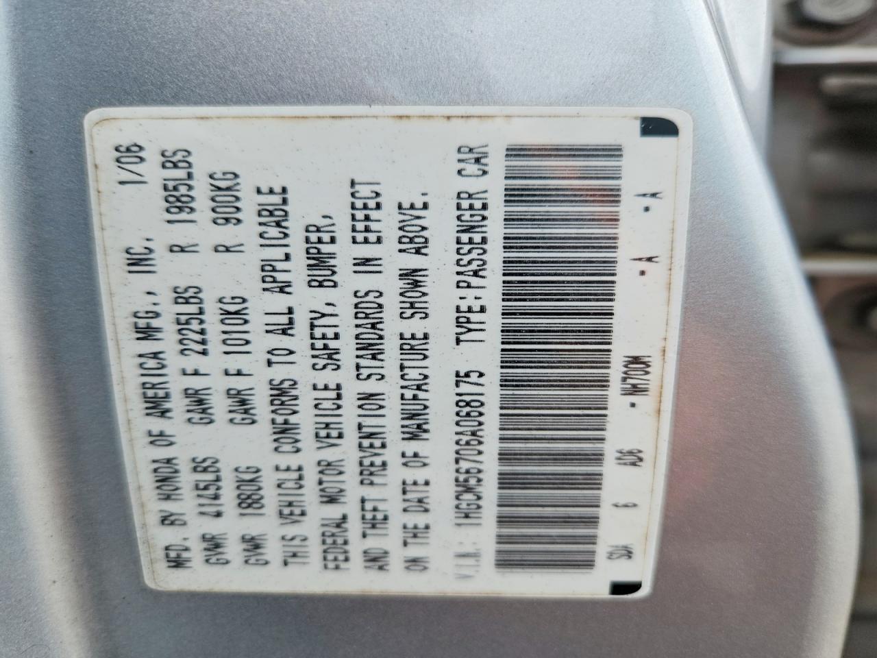 Honda Accord Ex