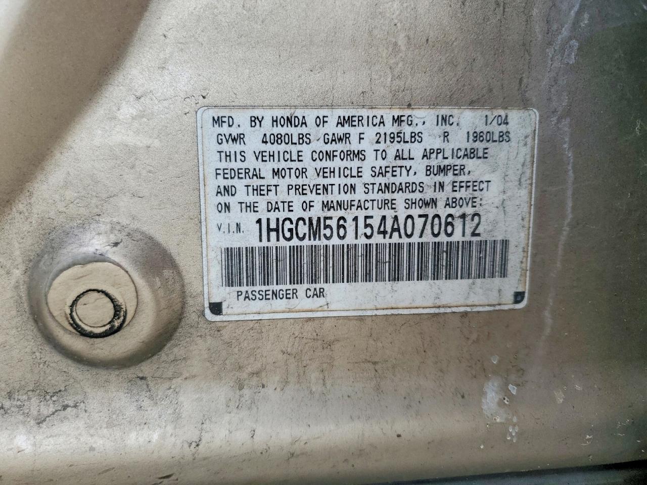 Honda Accord Dx