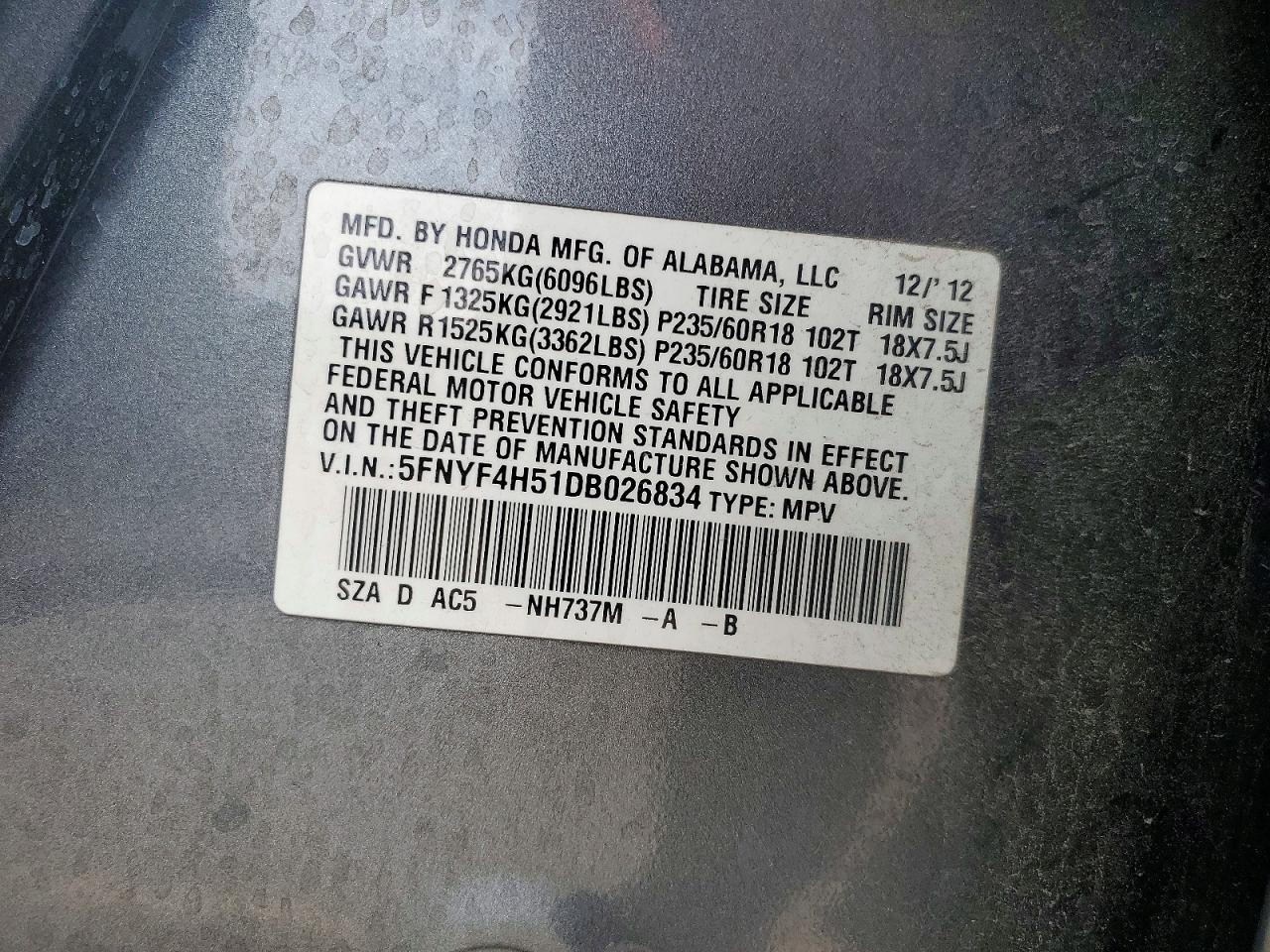 Honda Pilot Exl