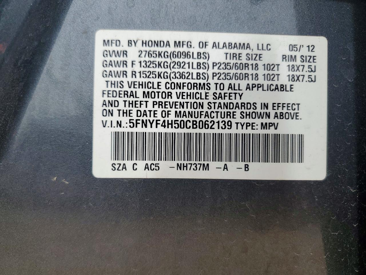 Honda Pilot Exl
