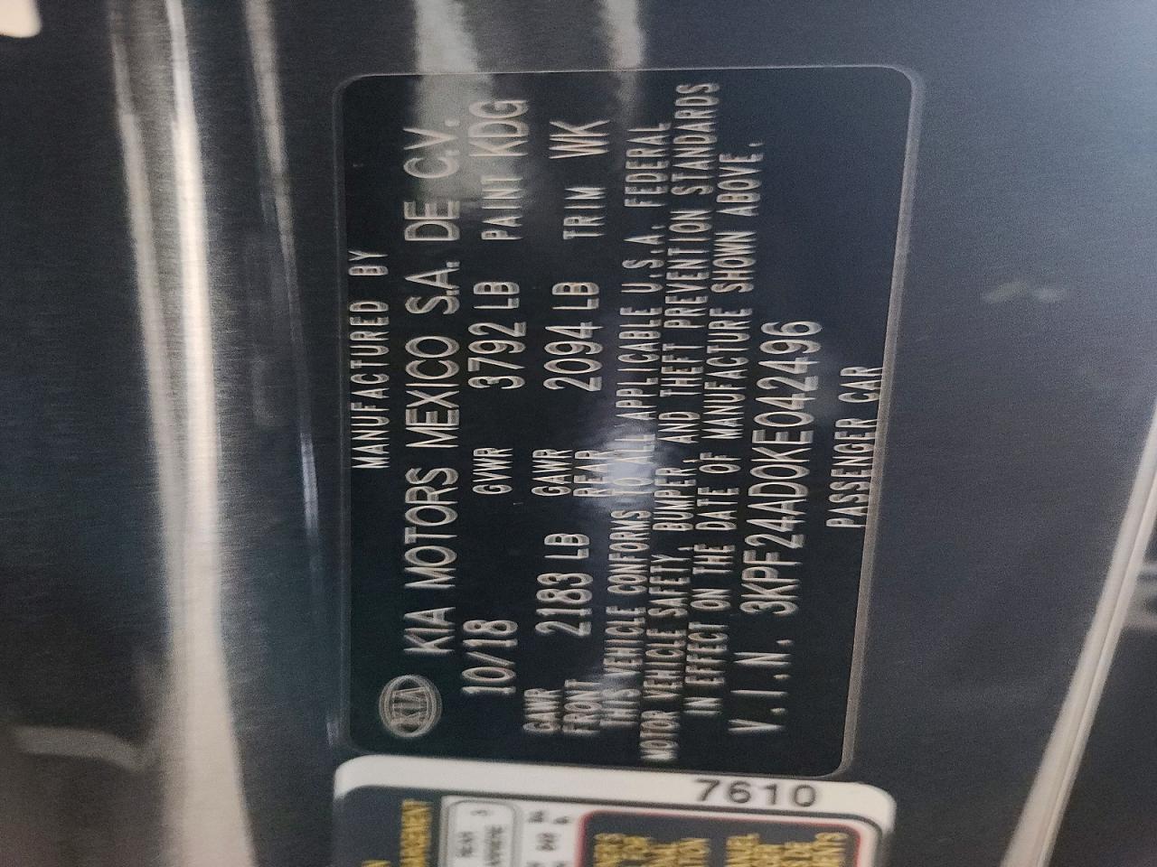 Kia Forte Lxs