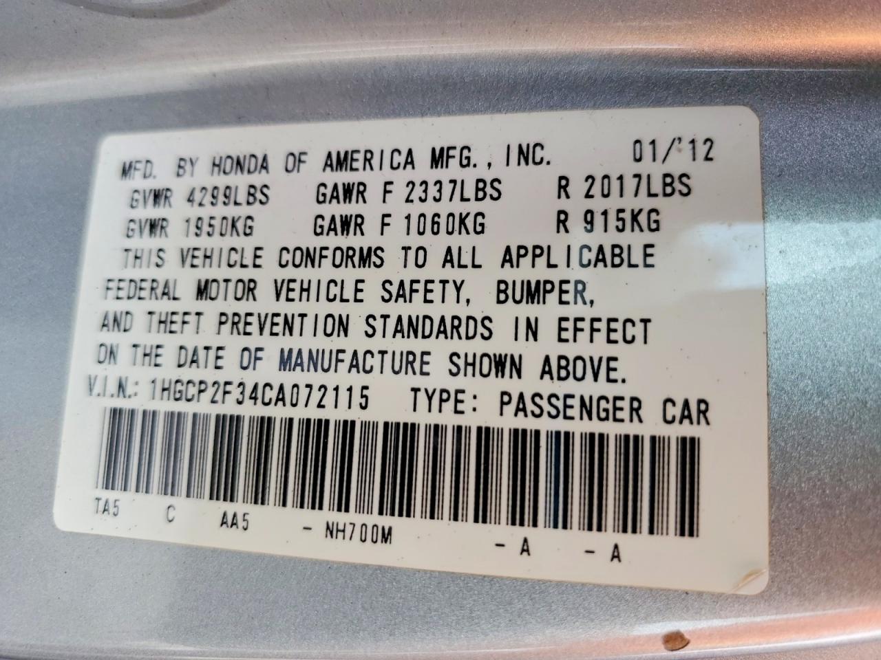 Honda Accord Lx