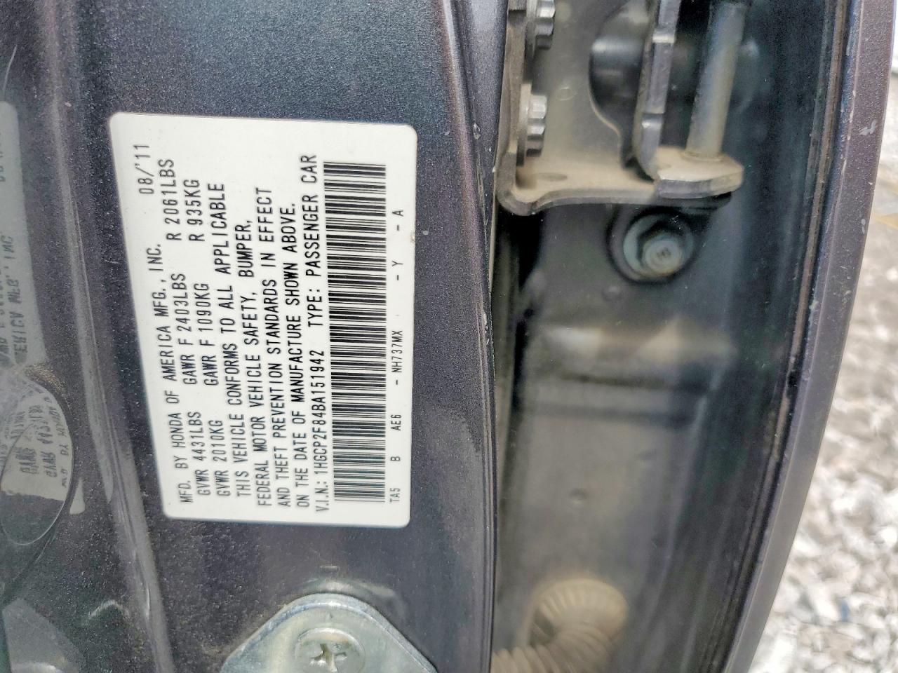 Honda Accord Exl