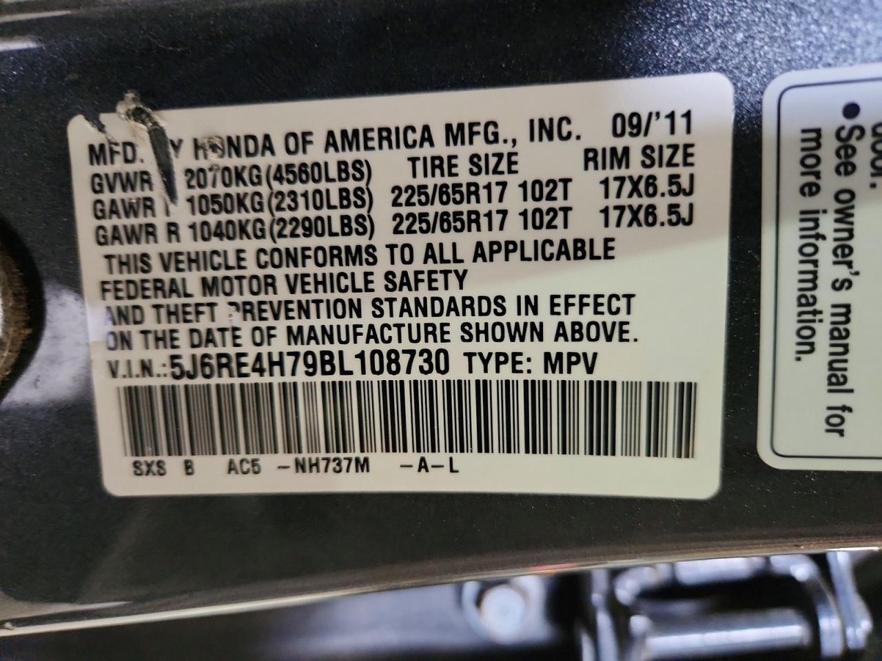 Honda Crv Exl