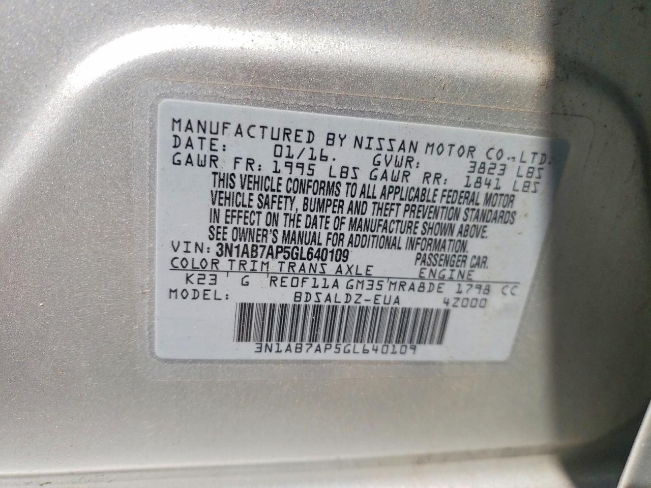 Nissan Sentra Sv