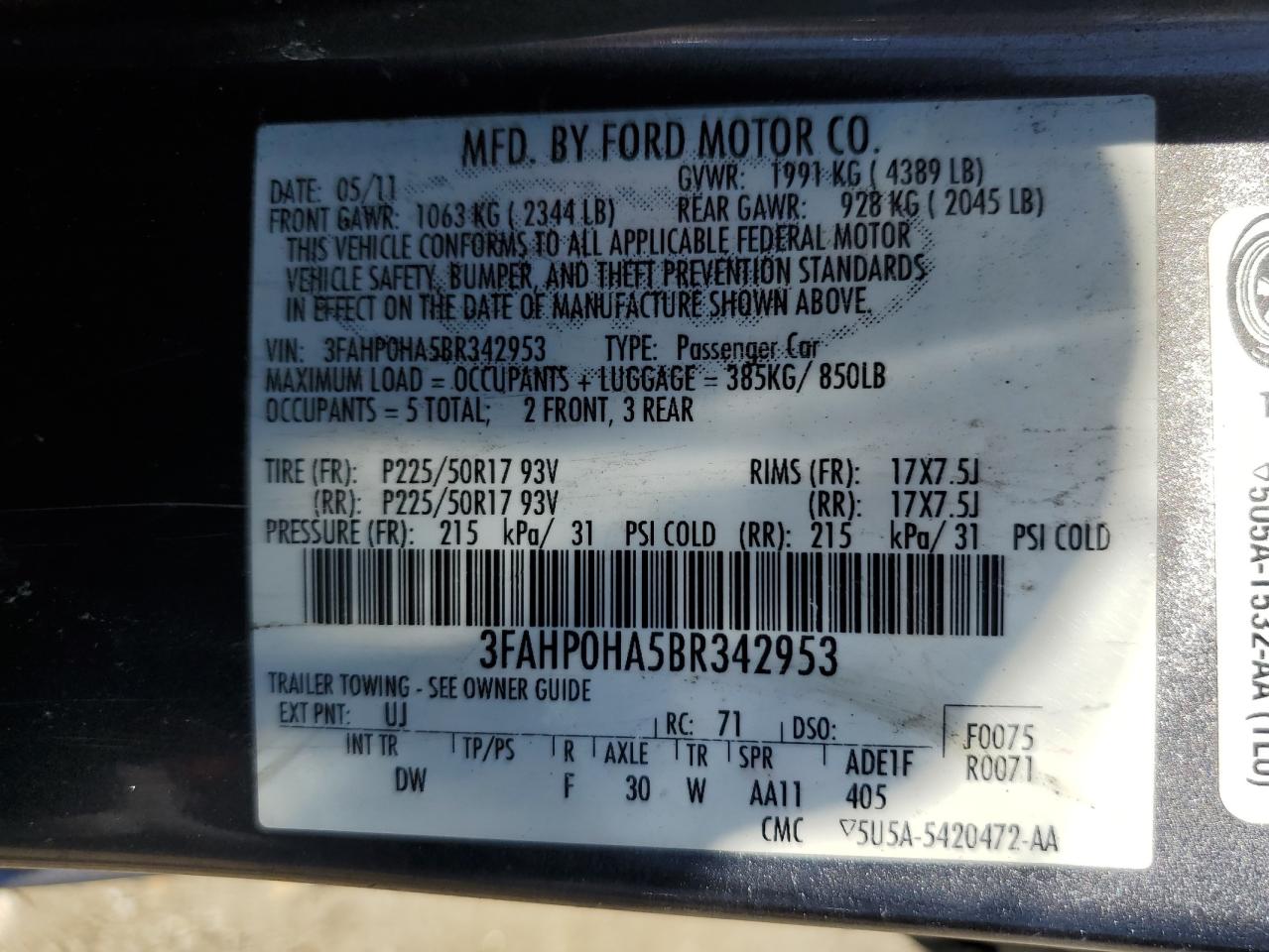 Ford Fusion Se
