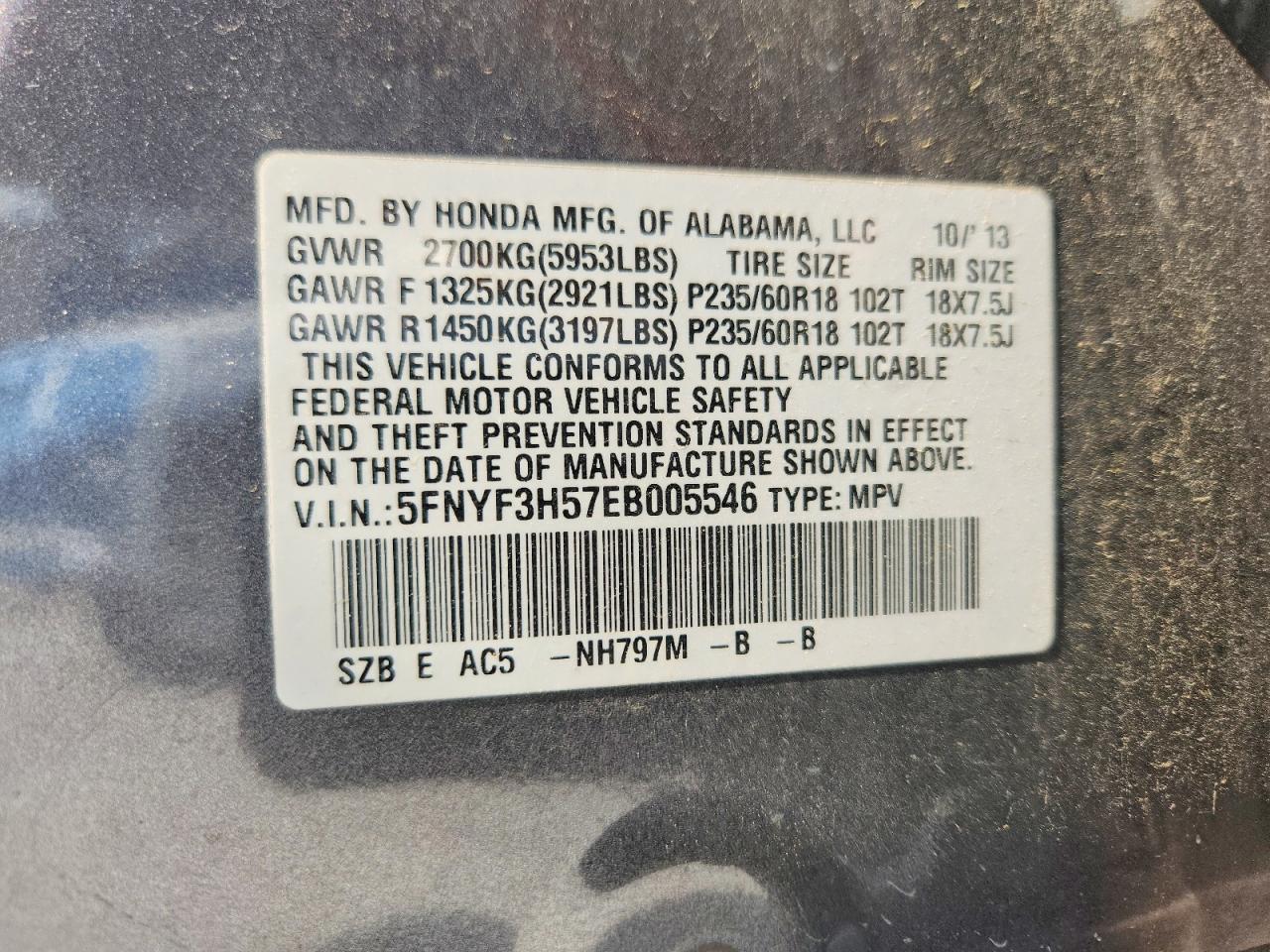 Honda Pilot Exl