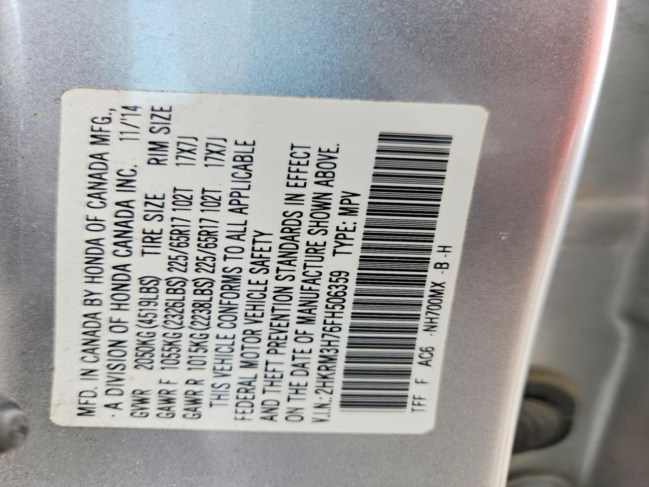 Honda Crv Exl