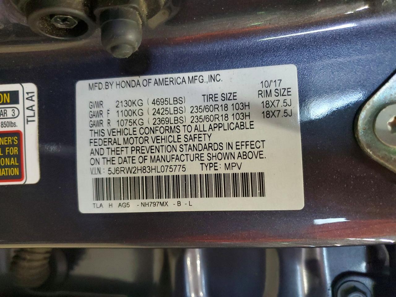 Honda Crv Exl