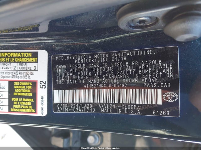 Toyota Camry Xle