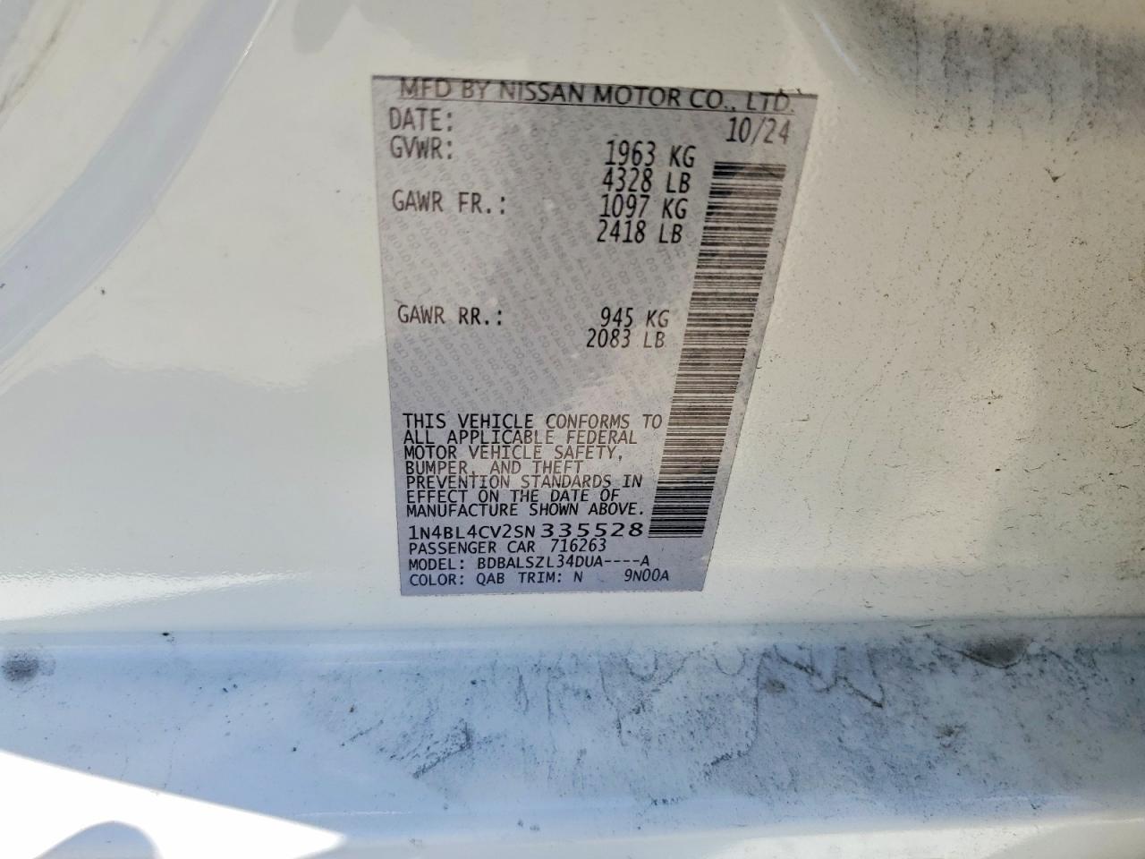 Nissan Altima 2.5 Sr