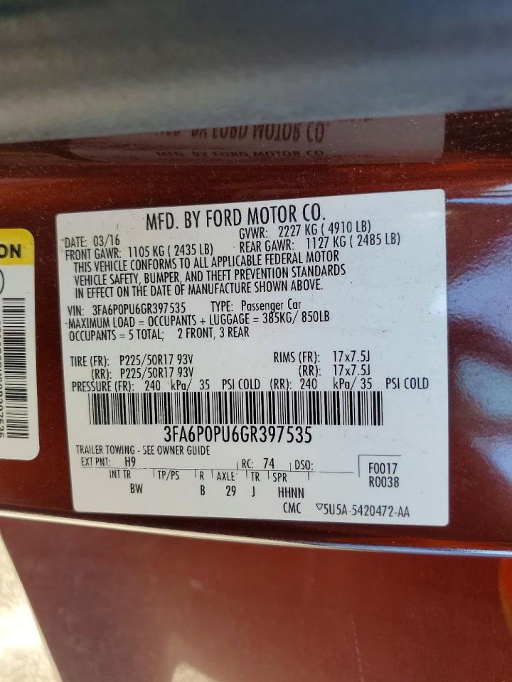 Ford Fusion Se Phev