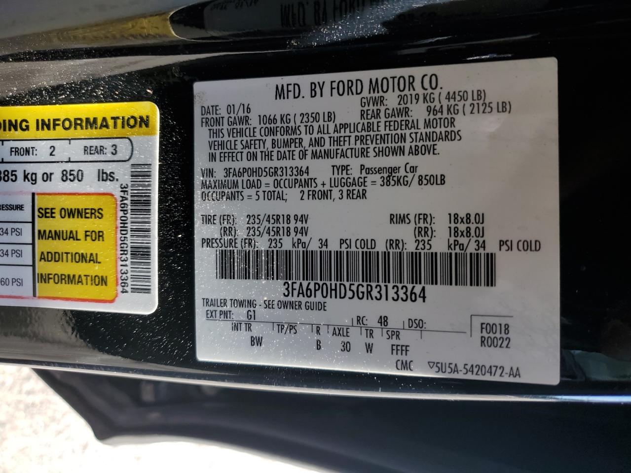 Ford Fusion Se