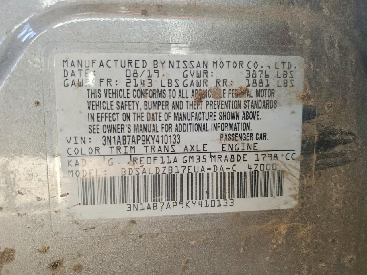 Nissan Sentra Sv
