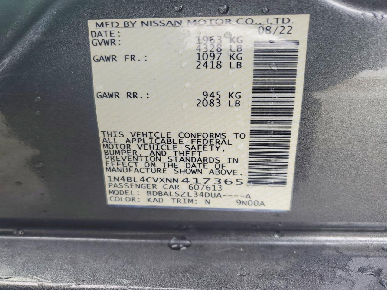 Nissan Altima Sr