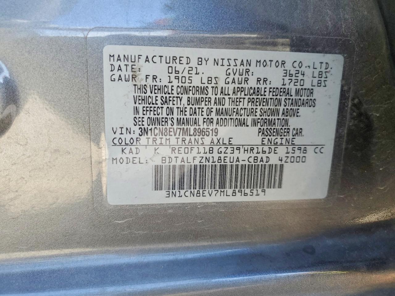 Nissan Versa Sv